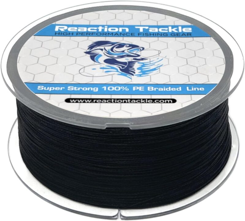 Reaction Tackle Braided Fishing Line - Pro Grade Power Performance for Saltwater or Freshwater Fish - Colored Fishing Line Braid for Extra Visibility