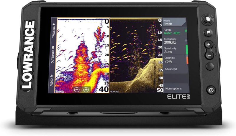 Lowrance Elite FS 9 Fish Finder with Active Imaging 3-in-1 Transducer, Preloaded C-MAP Contour+ Charts