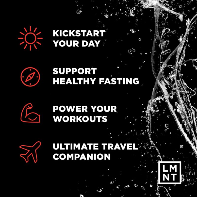 LMNT Zero-Sugar Electrolytes - Watermelon Salt - Hydration Powder Packets | No Dodgy Ingredients | Keto & Paleo Friendly | 30 Sticks