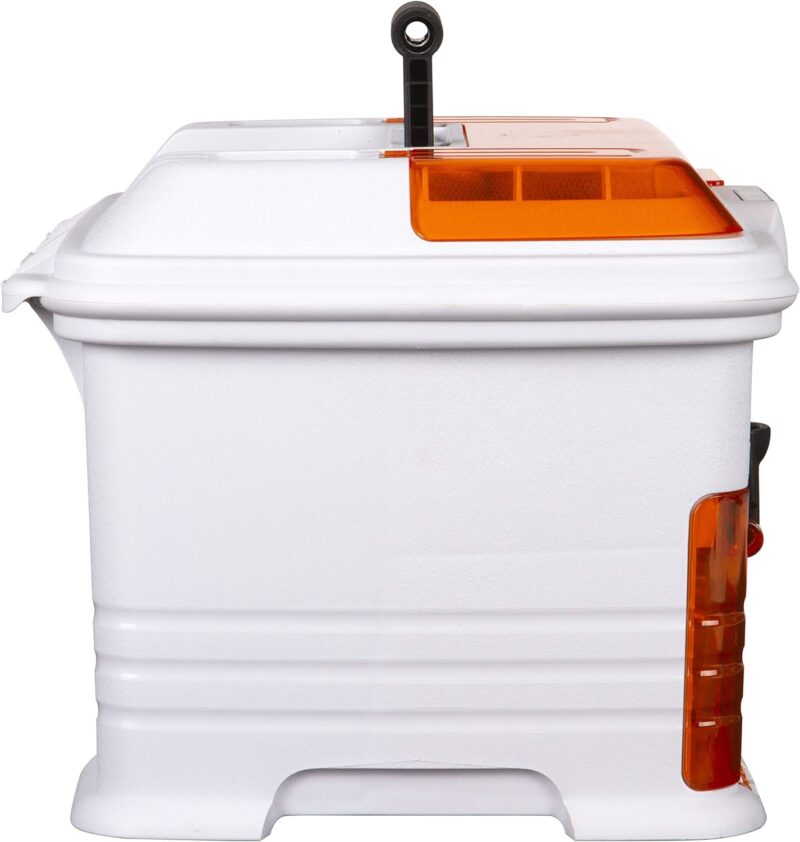 Flambeau Outdoors T4P Pro Multiloader, Portable Fishing & Tackle Storage Box with Zerust Anti-Corrosion Technology, White/Orange