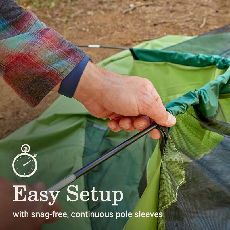 Coleman Sundome Camping Tent, 2/3/4/6 Person Dome Tent with Snag-Free Poles for Easy Setup in Under 10 Mins, Included Rainfly Blocks Wind & Rain, Tent for Camping, Festivals, Backyard, Sleepovers