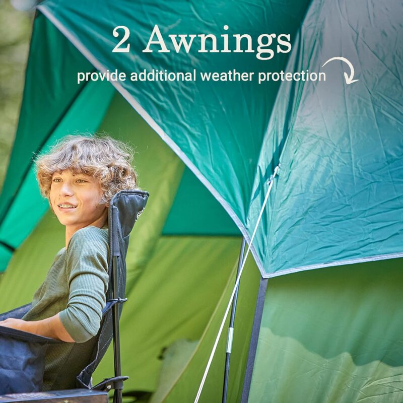 Coleman Sundome Camping Tent, 2/3/4/6 Person Dome Tent with Snag-Free Poles for Easy Setup in Under 10 Mins, Included Rainfly Blocks Wind & Rain, Tent for Camping, Festivals, Backyard, Sleepovers