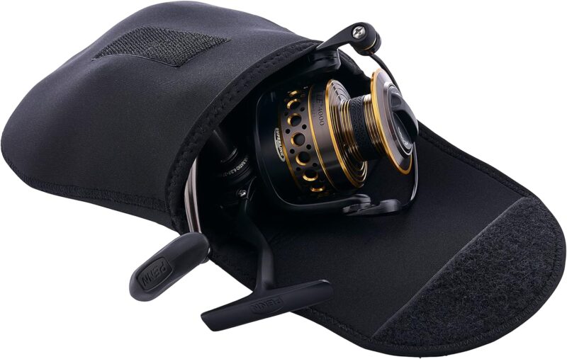 PENN Battle Spinning Reel Kit, Size 5000, Includes Reel Cover and Spare Anodized Aluminum Spool, Right/Left Handle Position, HT-100 Front Drag System