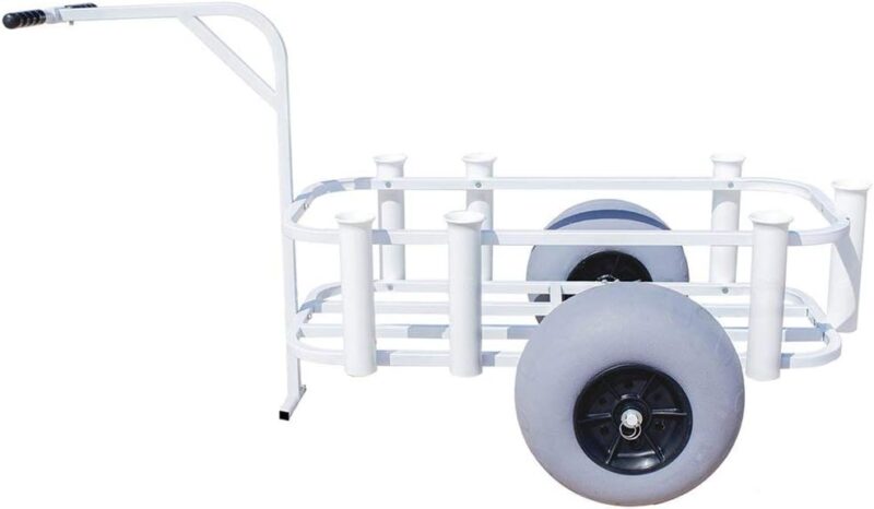 Sea Striker Balloon Tire Surf and Beach Cart - Outdoor Fishing Rolling Wheel Wagon